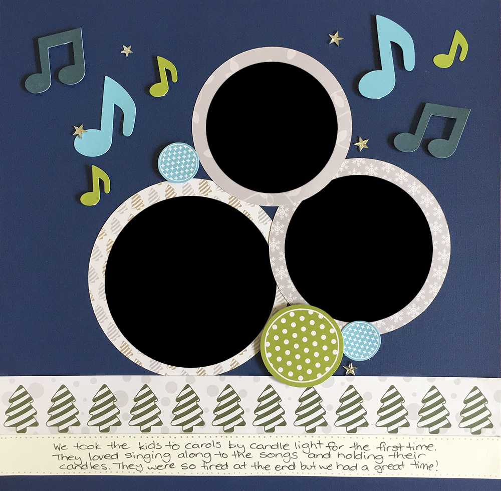 12 Days of Christmas Ideas: Day 12 – Christmas Carols Page Layout