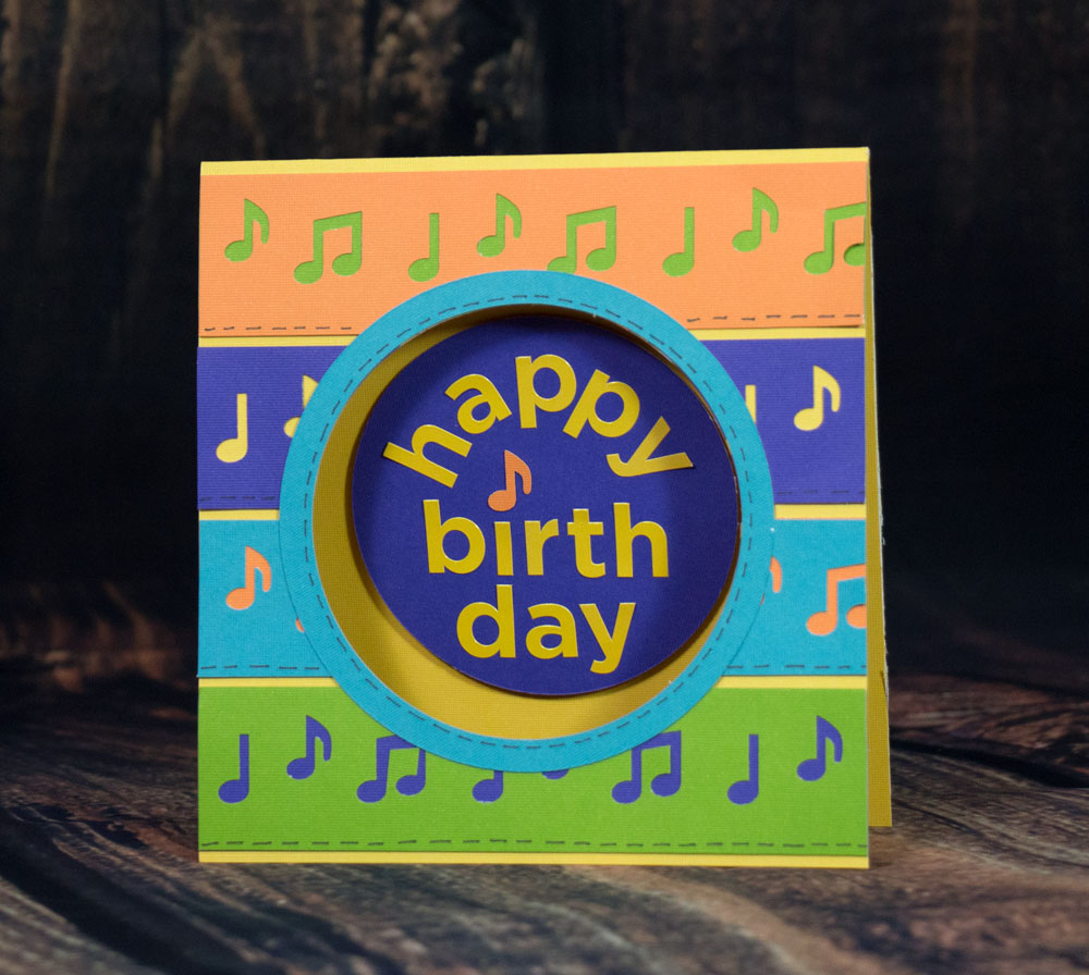 Project Idea: Music Notes Birthday Card