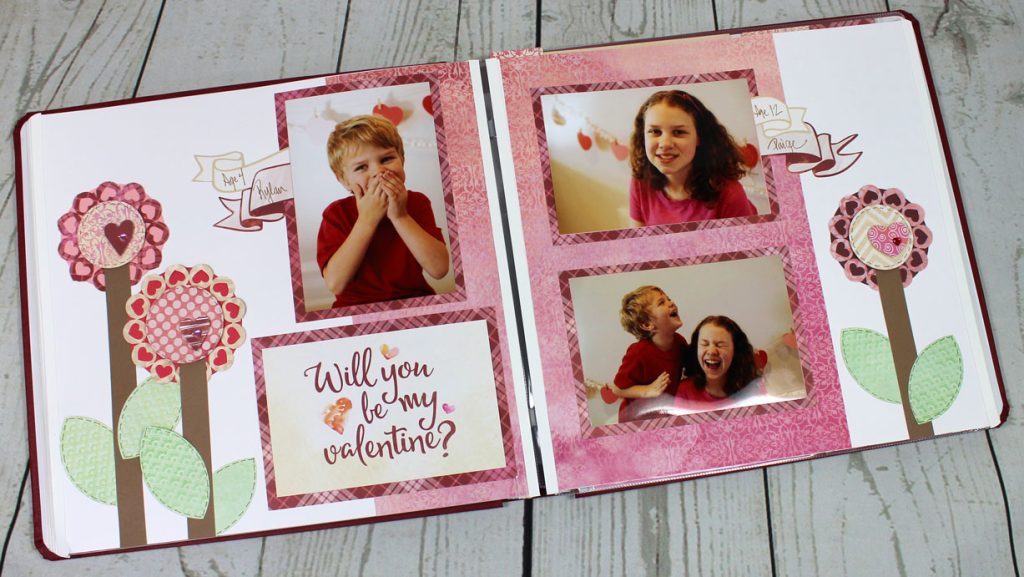 Project Idea: Be My Valentine Page Layout