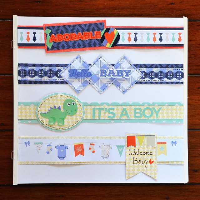 Fun Border Ideas for Baby Scrapbook Layouts