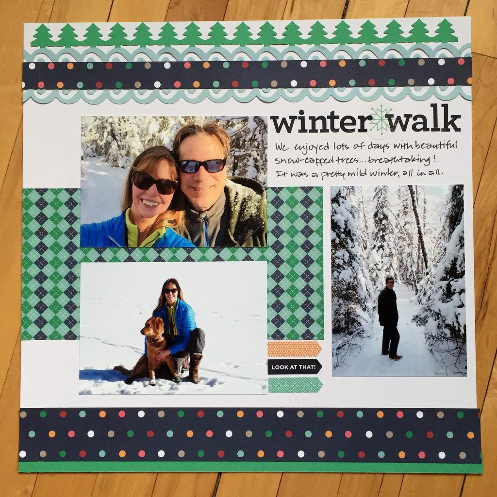 Winter Wonderland Scrapbook Layout Ideas