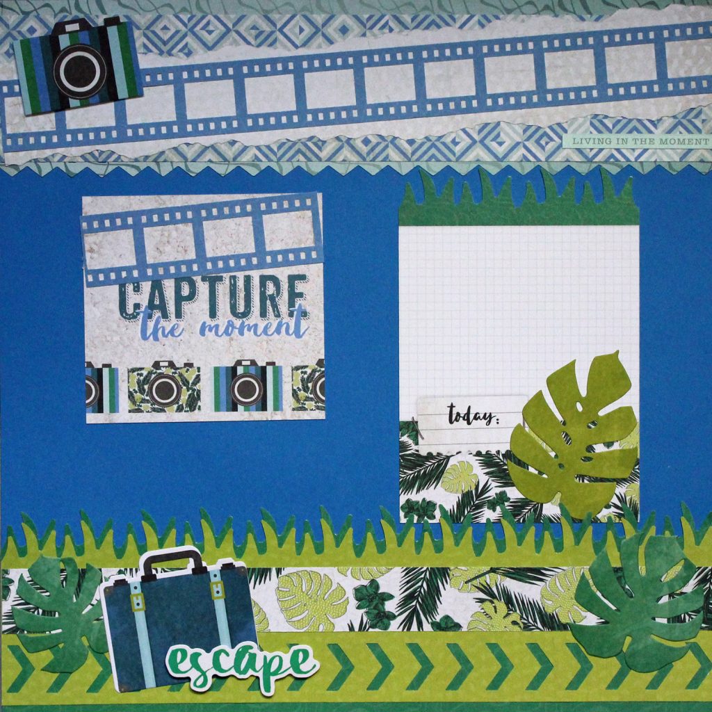 Summer Vacation/Travel Scrapbook Border Ideas