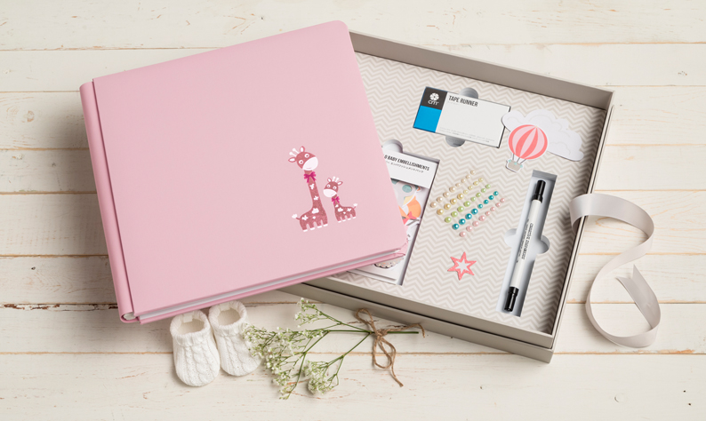 creative-memories-baby-girl-gift-box-photo-album-kit-setting