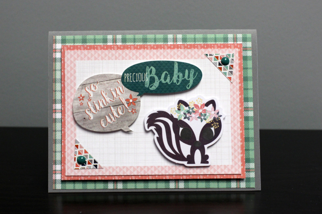 10 Steps to a Custom Woodland Whimsy Girl Baby Card