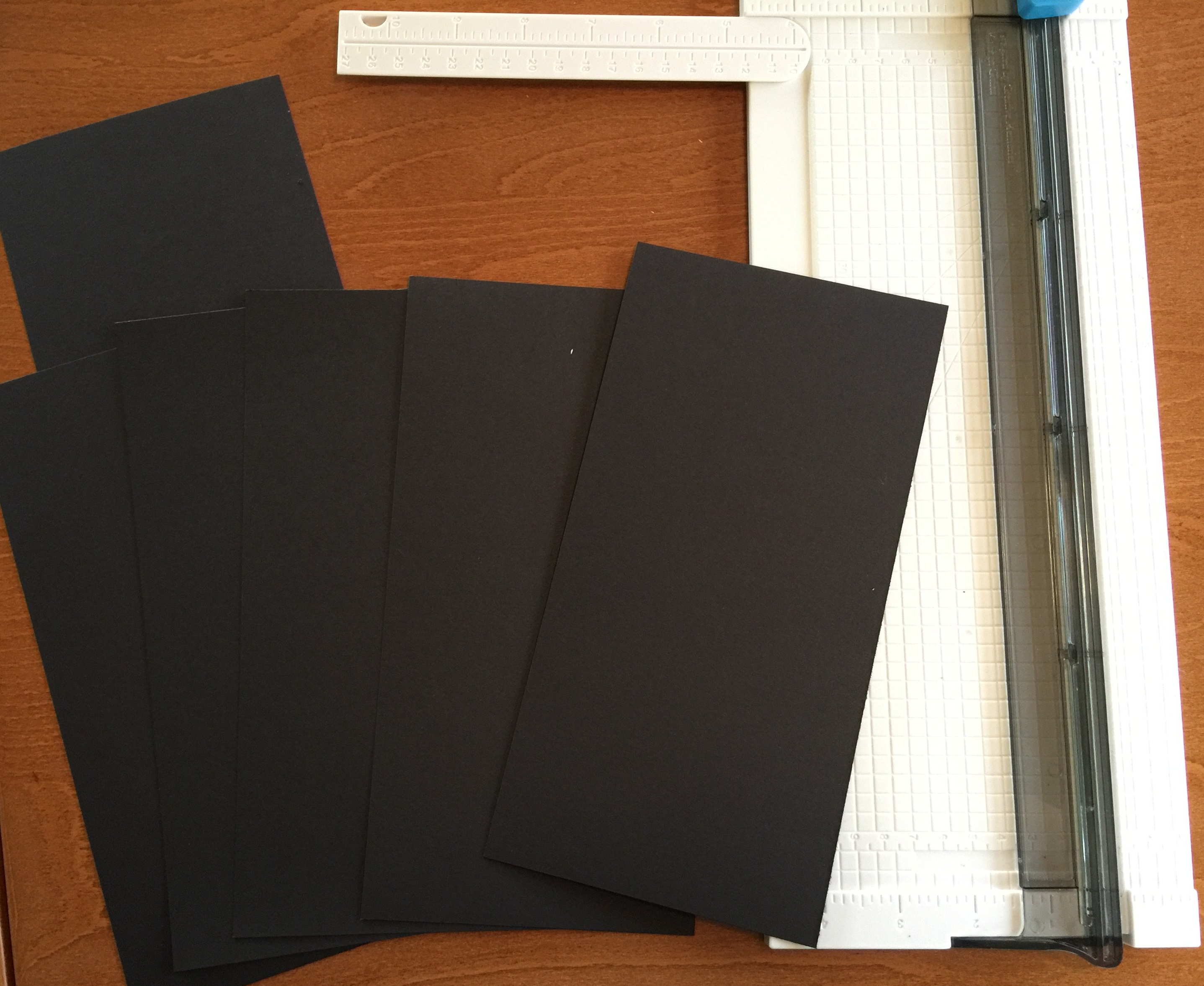 Black cardstock