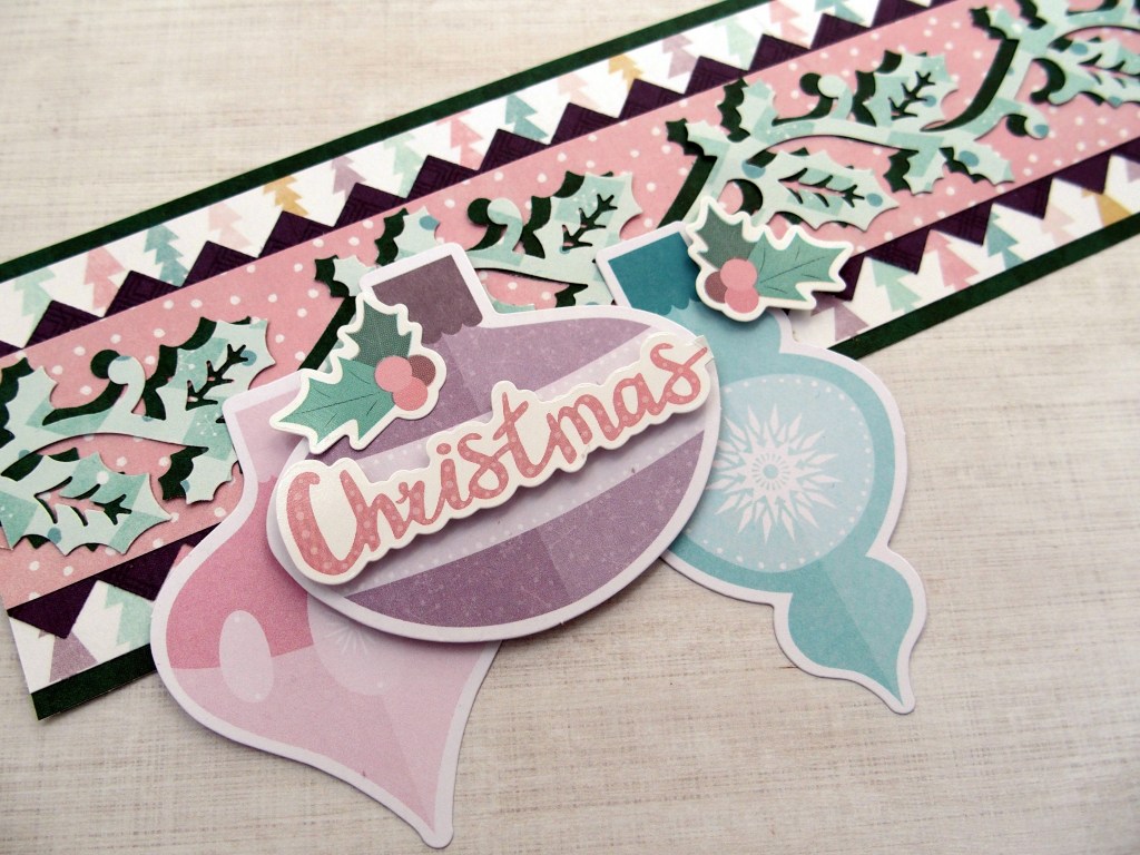 Holly Punch Holiday Scrapbook Borders