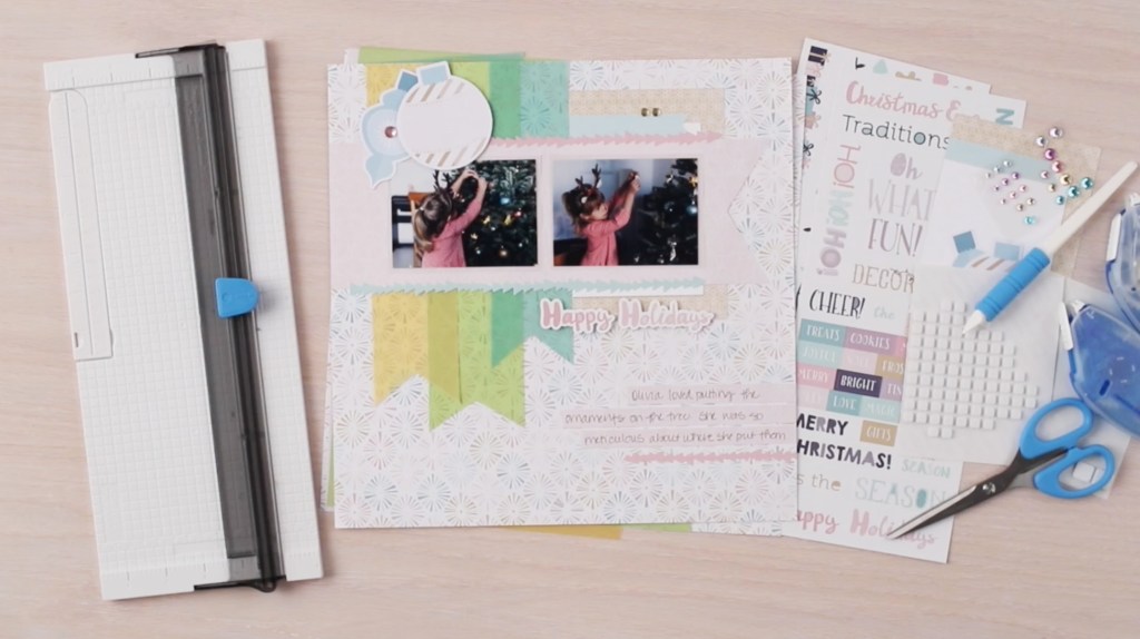 Sugarplum and Vellum Holiday Layout