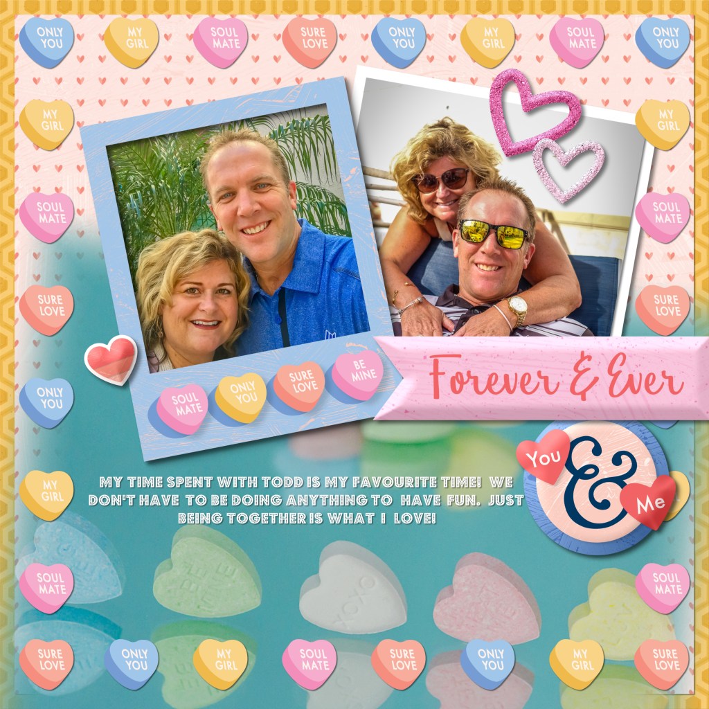 How to Create Bee Mine Digital Scrapbook Pages
