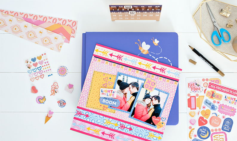 How to Create the Bee Mine Arrow Border Layout