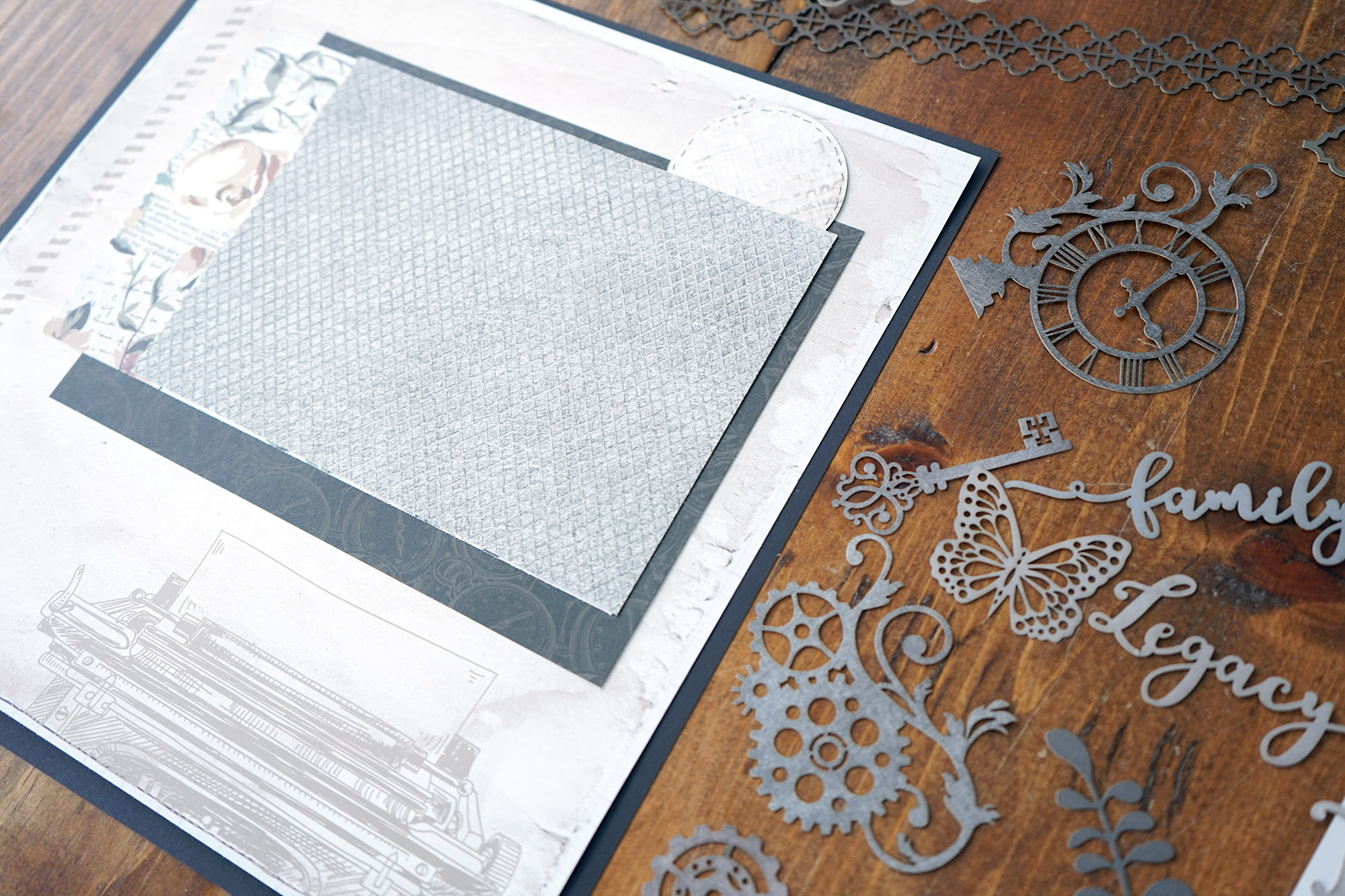 Layout before postcard