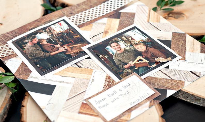 How to Create the Timber Scrapbooking Layout