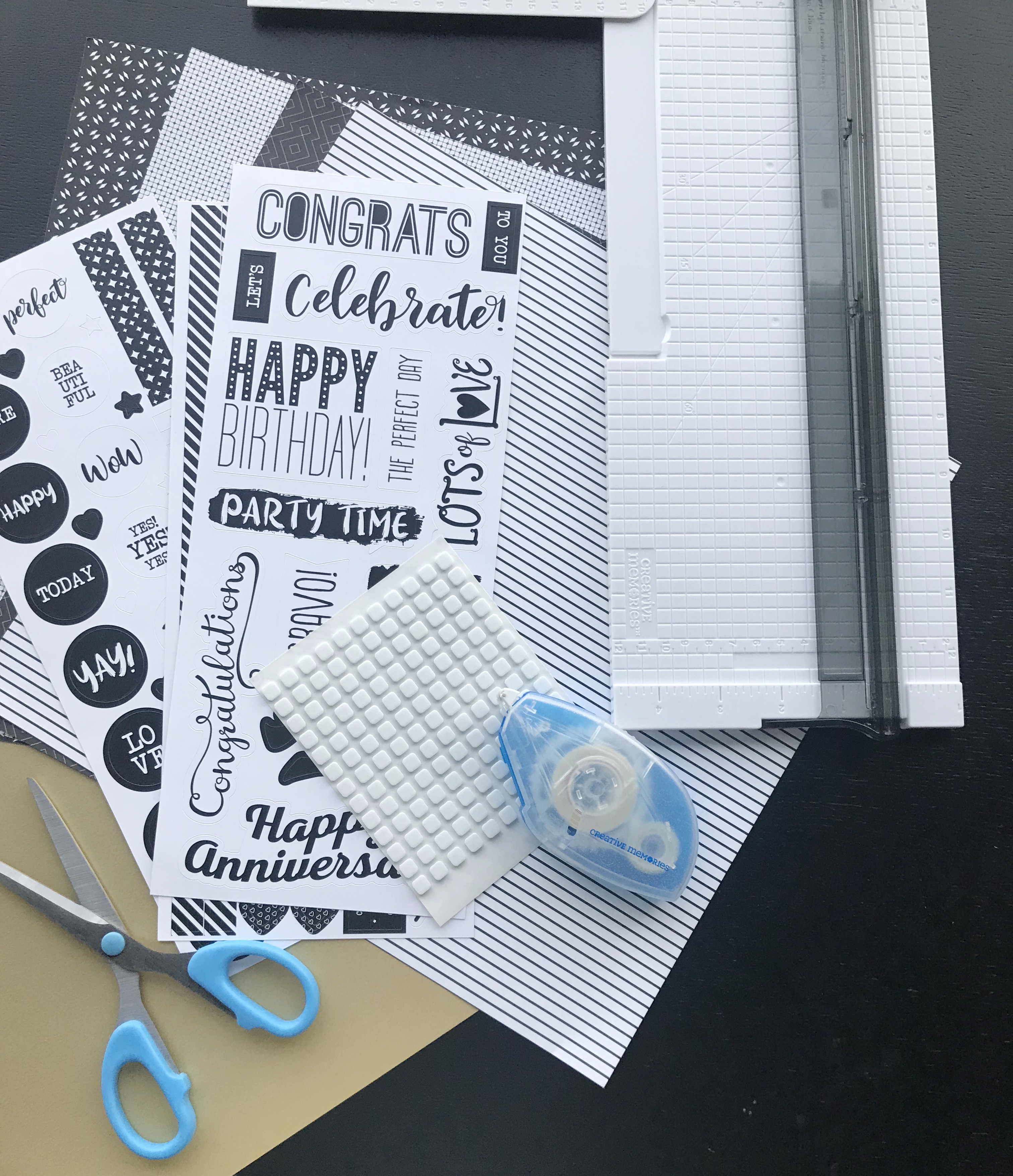 Black-White-Birthday-Scrapbook-Layout-Creative-Memories1