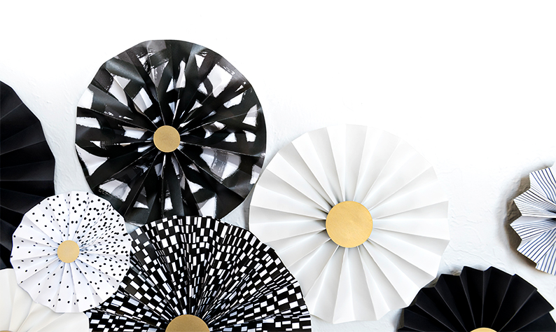 BlackandWhite_PaperFans_Creative-Memories