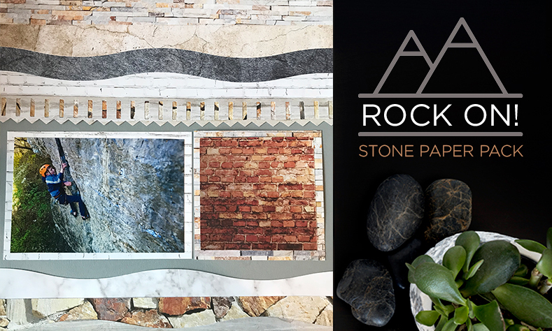 How to Create the Stone Scrapbooking Layout