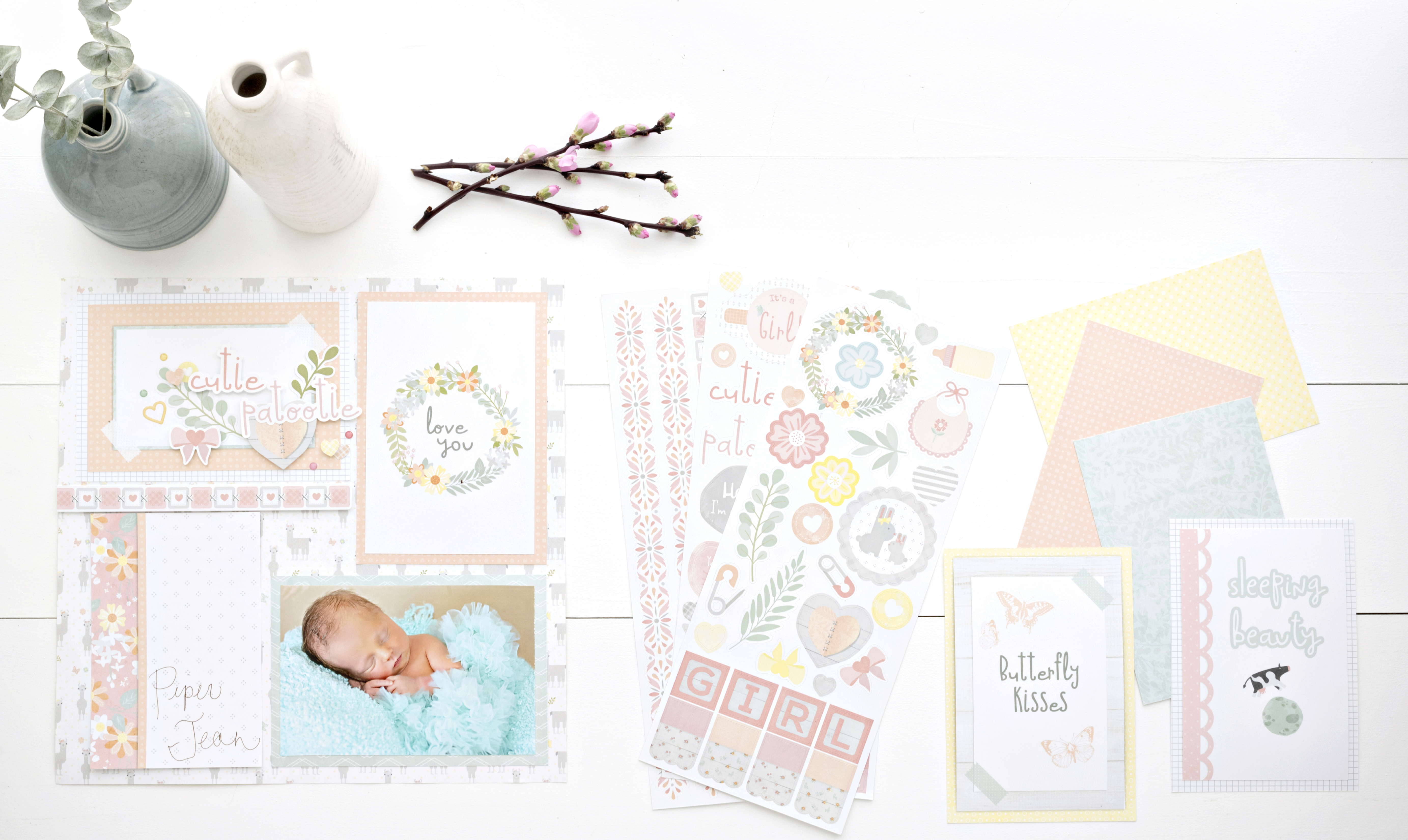 Little-Lamb-Baby-Girl-Mat-Pack-Layout-Creative-Memories1