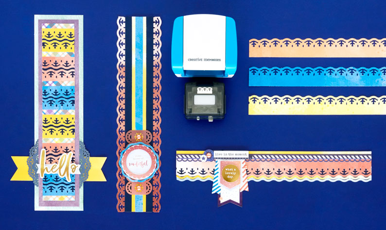 Derive Delight from Decorative Scrapbook Borders with the Dips & Diamonds BMC