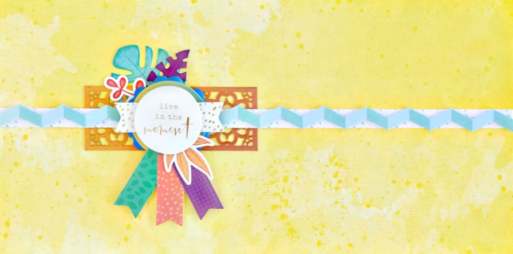 Create Bea-hue-tiful Rainbow Scrapbook Borders with the Rainbow Rush Decorative Bundle