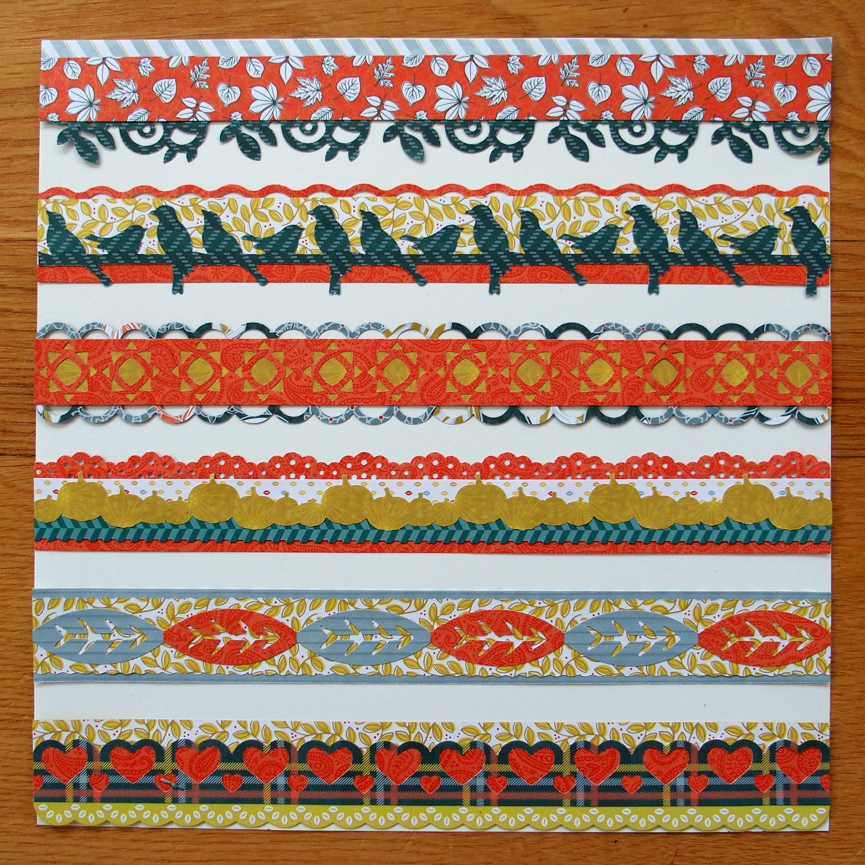 Create Two-for-One Projects: Autumn Scrapbook Border Ideas (Part One) – The  Pages, image size:2768x2768