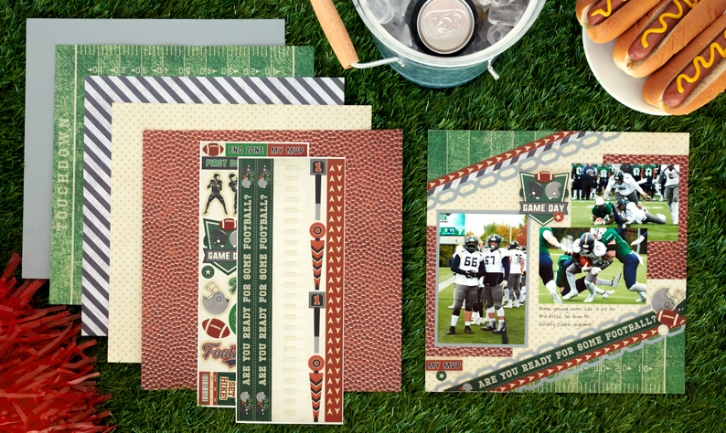 Go For the Gridiron Glory with this Football Scrapbook Layout