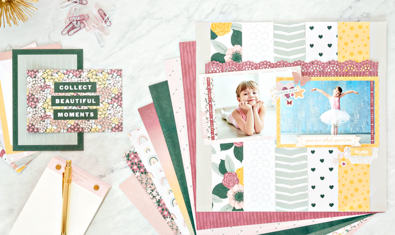 Inspire Imagination with this  Dance Scrapbook Layout
