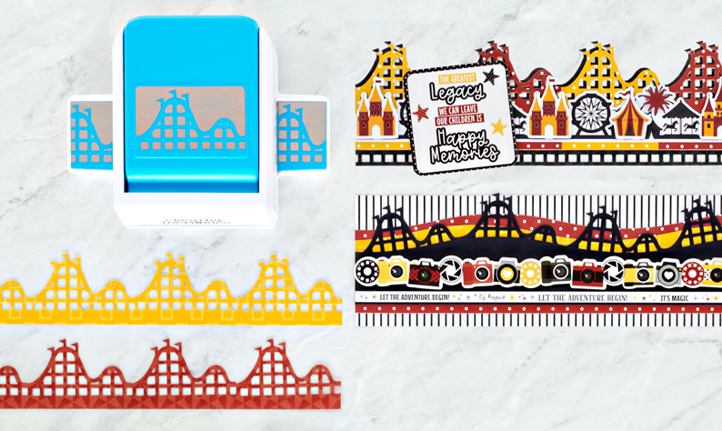 Shoot for Thrills with these Theme Park Scrapbook Borders