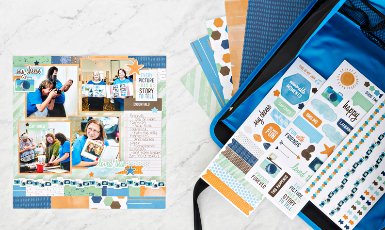 Seize the Moment with this Q1 Advisor Join Scrapbook Layout