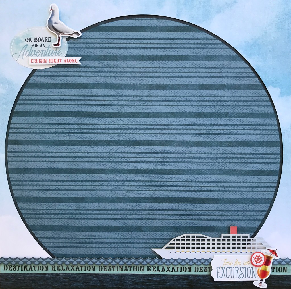 Channel Nautical Notes With This Cruise Scrapbook Layout