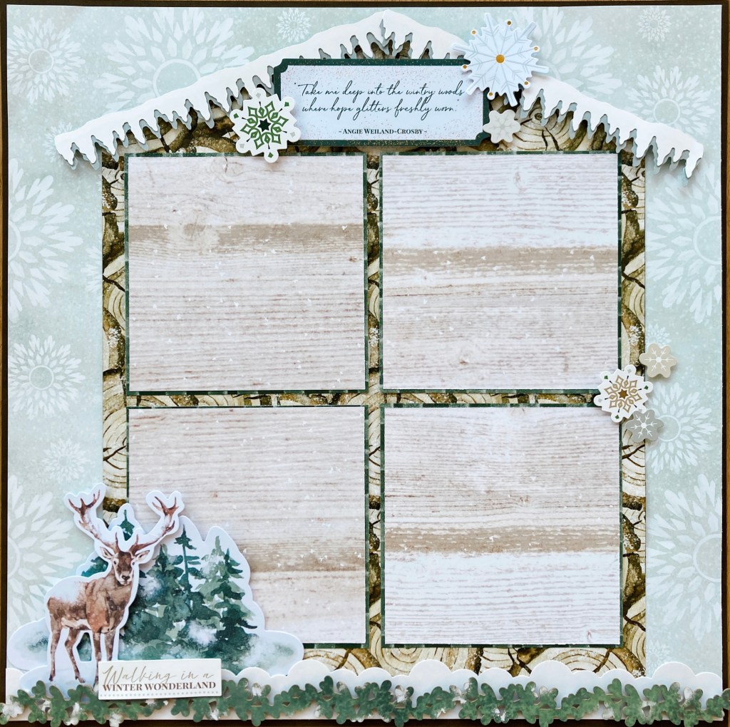 Re-Create Your Rustic Retreat With This Winter Cabin Scrapbook Layout