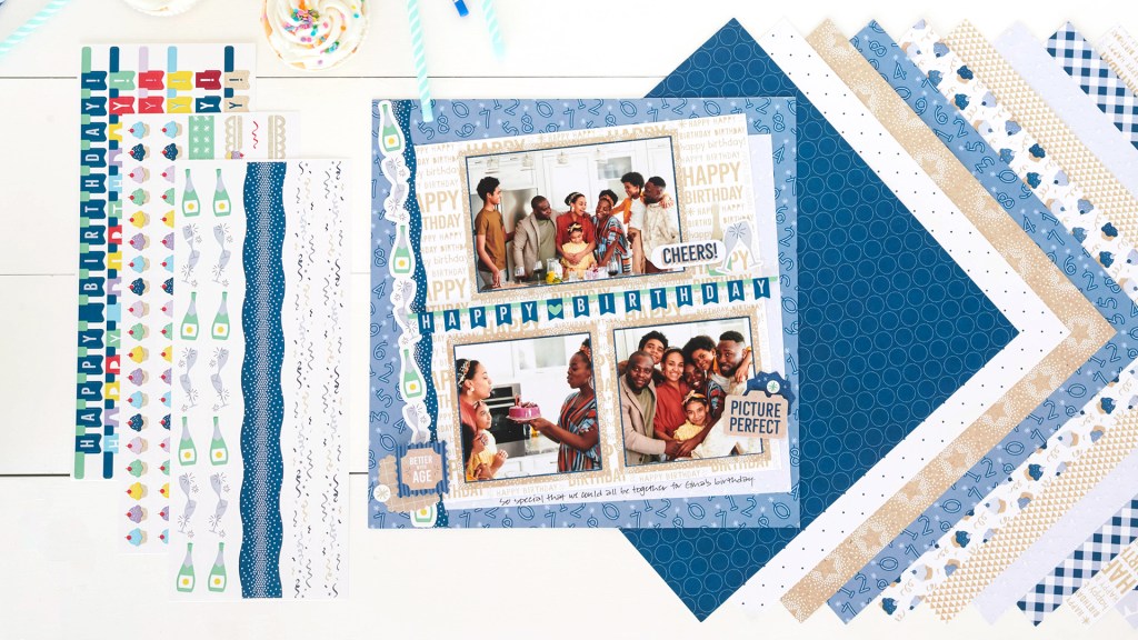 Have a Stylish Soirée With This Birthday Scrapbook Layout