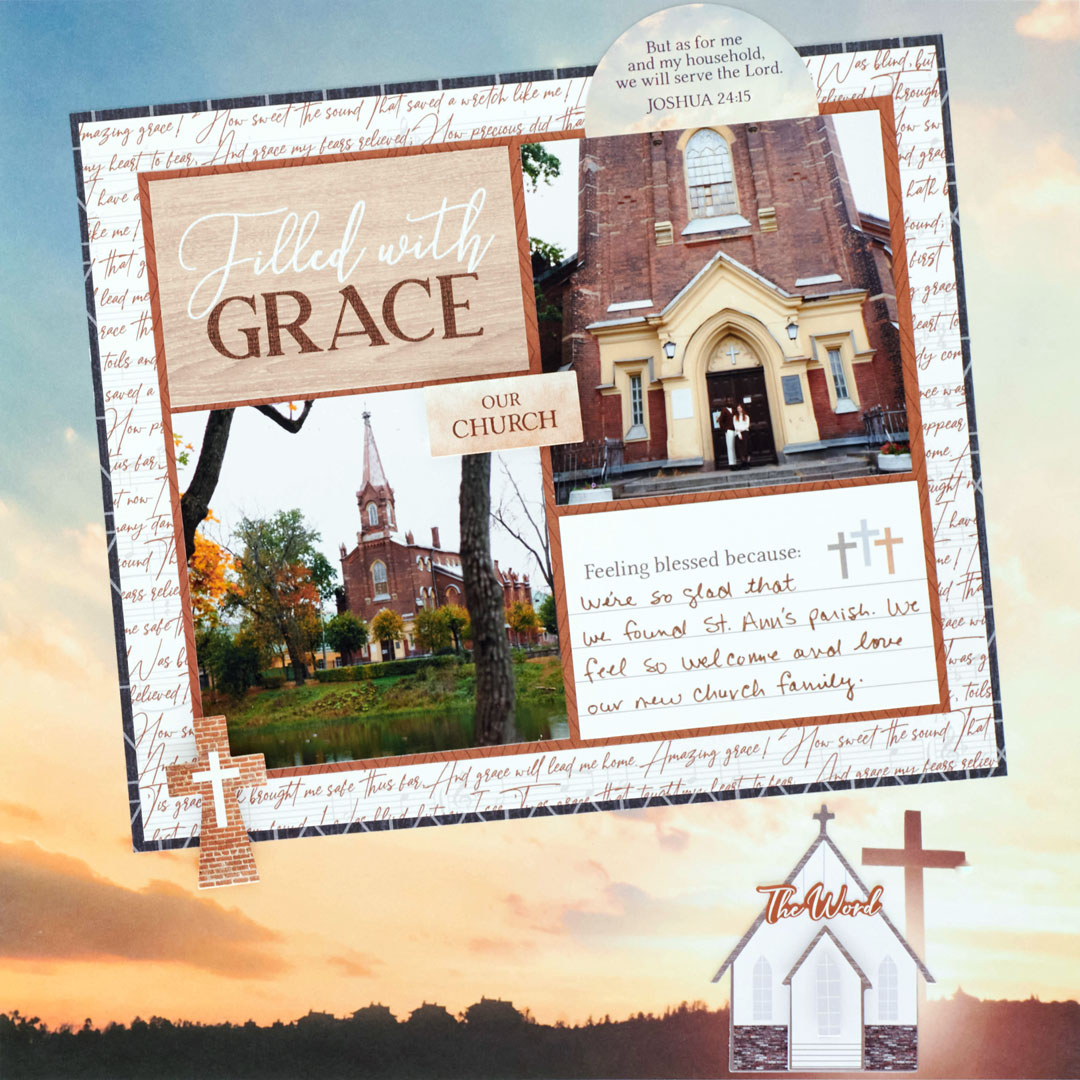Feel a Spiritual Retreat With This Faith Scrapbook Layout – The Pages