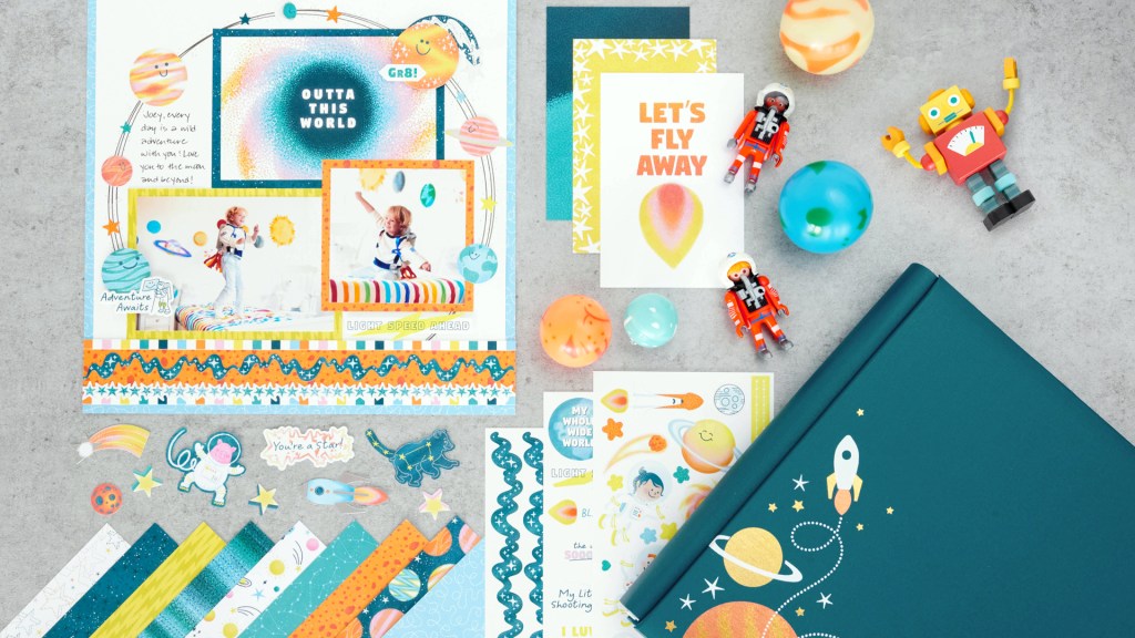 Orbit Originality With This Outer Space Scrapbook Layout