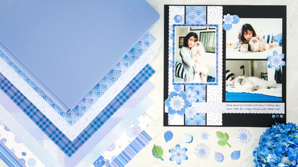 Highlight Hue-tiful Memories With This Blue Layout