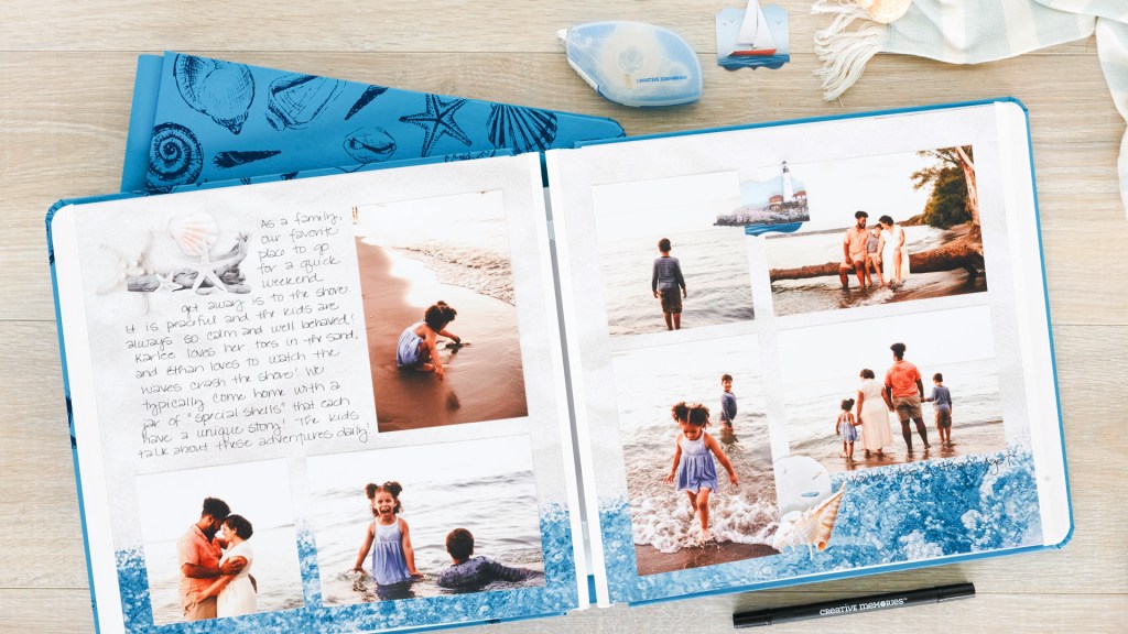 Easy Breezy: Coastal Fast2Fab™ Predesigned Scrapbook Layout
