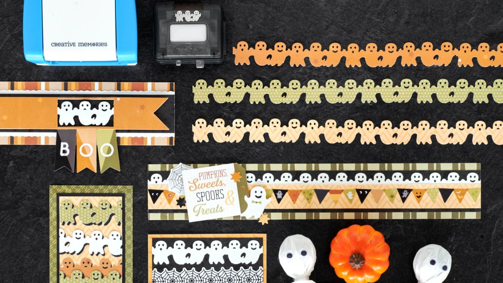 Say BOO-la-la to These Ghost Crafts: Halloween Scrapbook Borders and Halloween Card