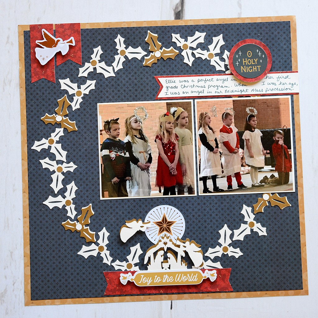 Embrace the Spirit of Peace, Love and Goodwill to All With This Christmas Scrapbook Layout