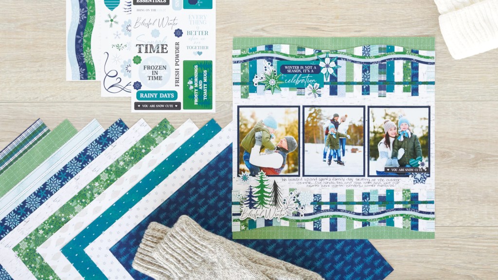 Welcome a Blizzard of Beauty With This Winter Scrapbooking Layout