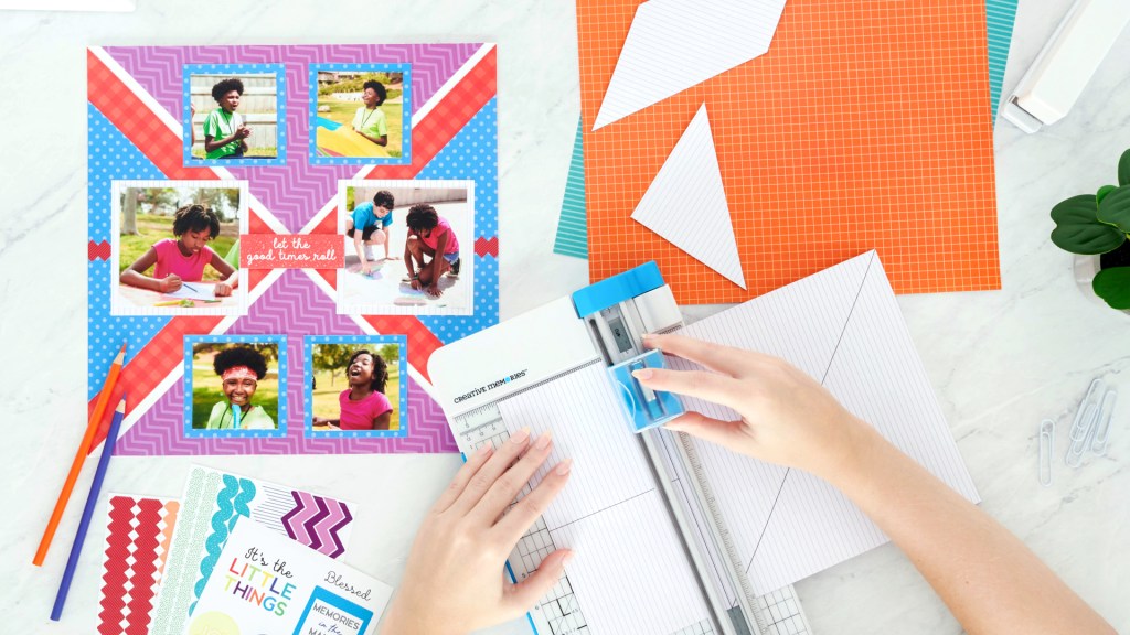 A Cut Above The Rest: Piecing Together Prismatic Paper and Prismatic Stickers for Scrapbooking