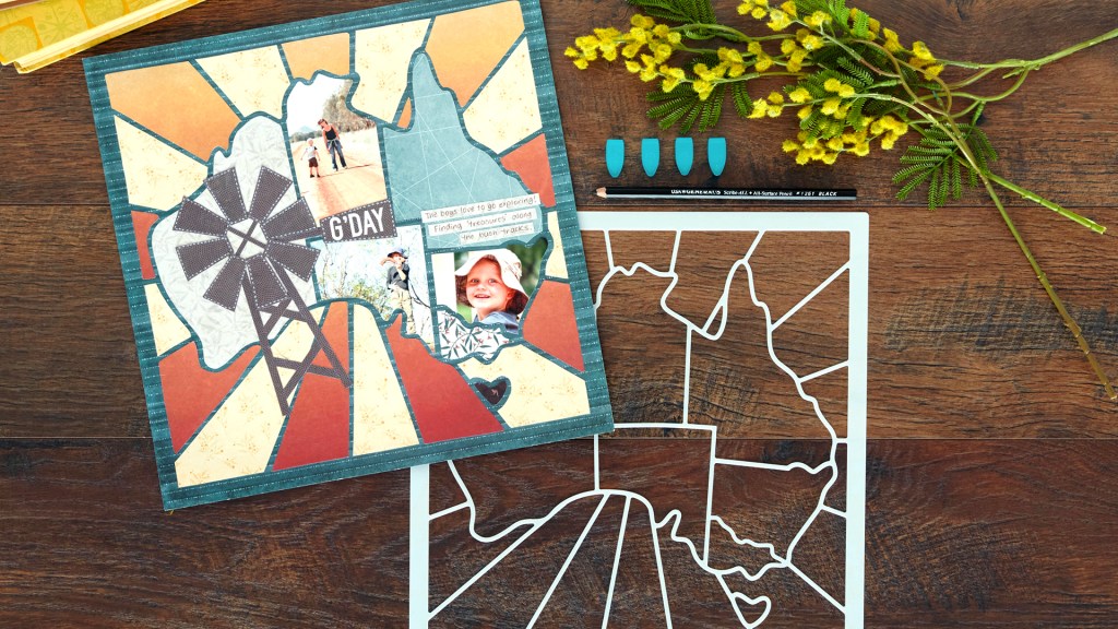 Make One-of-a-Kind Layouts with the Australia Map Recipe Template