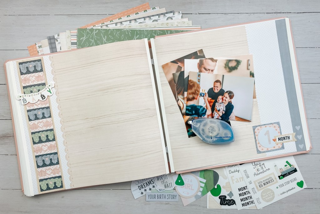 Toddler Time Frames: 12 Baby Scrapbook Borders and DIY Baby Scrapbook Embellishment Idea