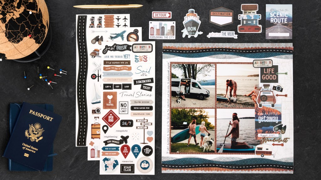 Drift Into Your Next Getaway With This Travel Scrapbook Layout