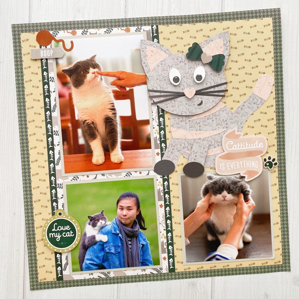 Show Love for Your Purr-fect Feline Friend: Cat Scrapbook Layout