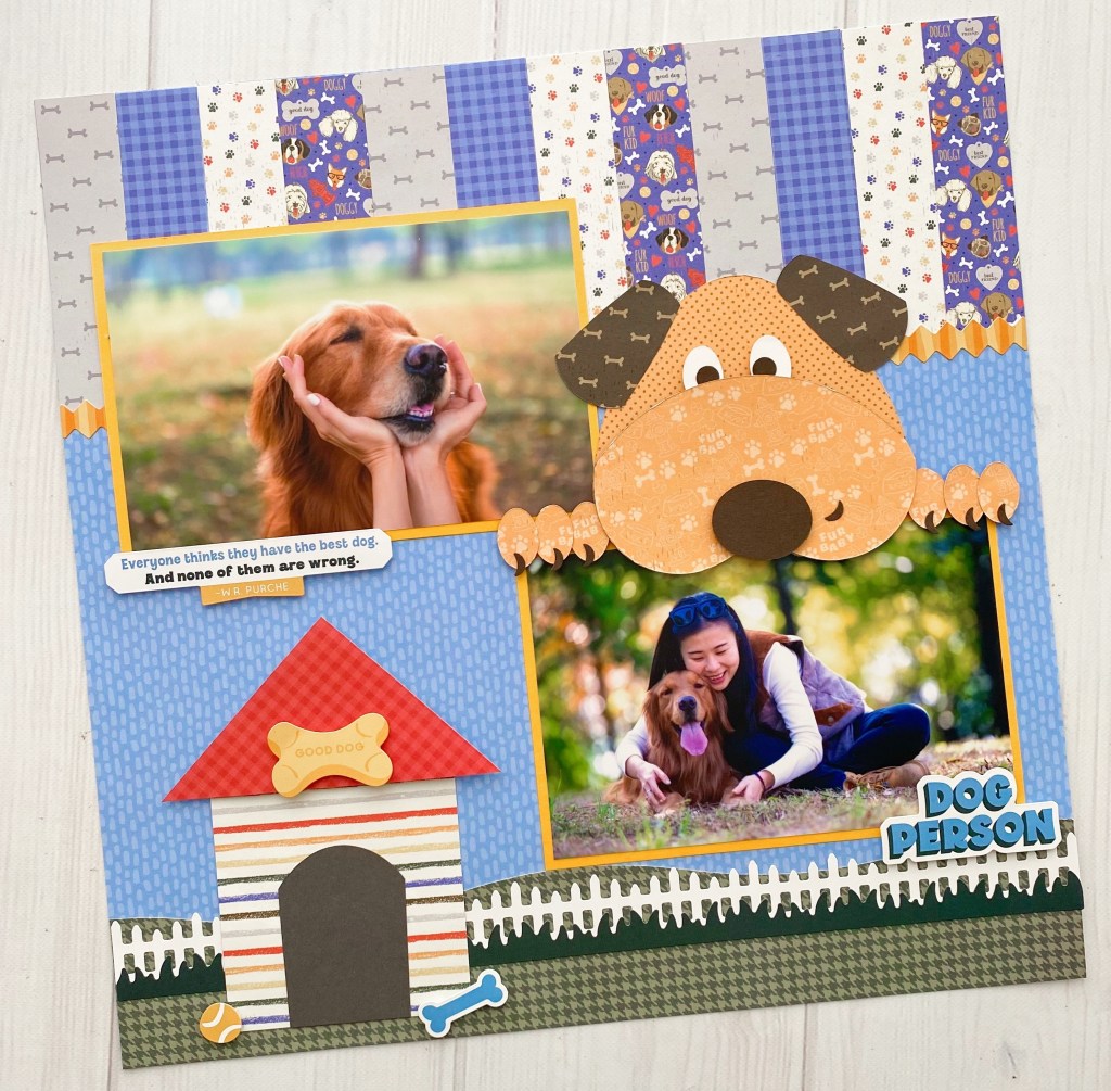 This Dog Scrapbook Layout Fetches Paw-some Creativity