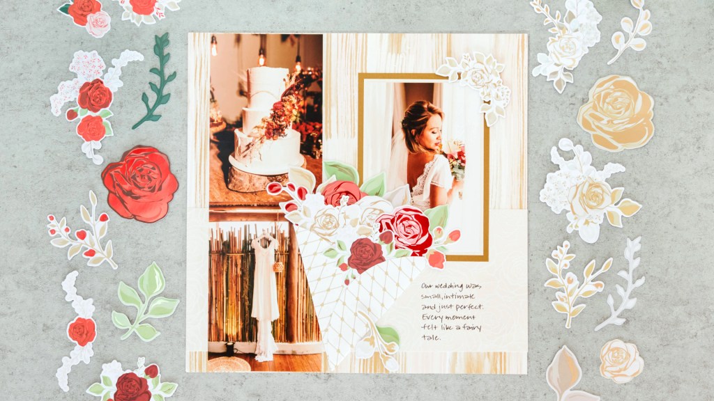 Carry A Bouquet Of Memories With This Wedding Scrapbook Layout