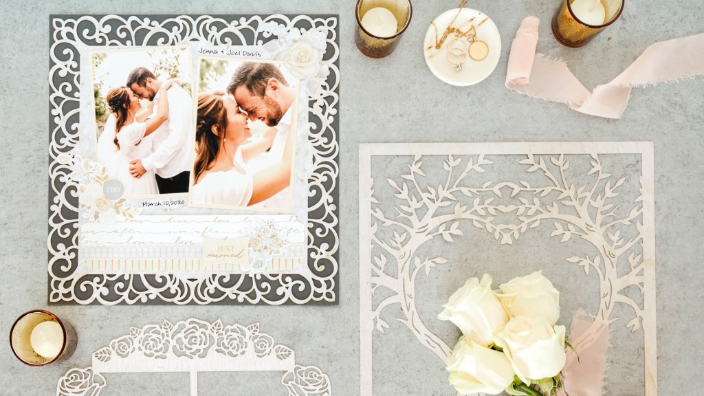 Relive Just-Married Moments With This Blissful Wedding Scrapbook Layout