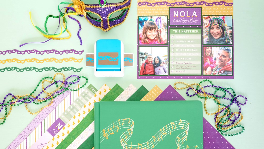 Laissez Les Bon Temps Rouler: New Orleans Scrapbook Layout