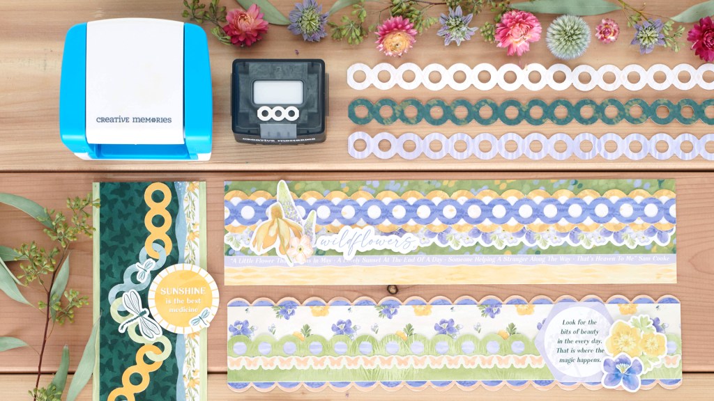 Enjoy Your Springtime Memories All Year Round: Spring Scrapbook Projects With Circle Borders