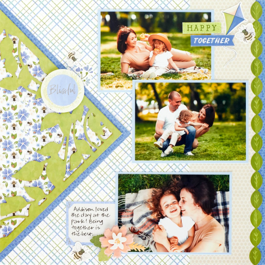 Seize Seasonal Serenity: Spring Scrapbook Layout With The NSD 2022 Collection