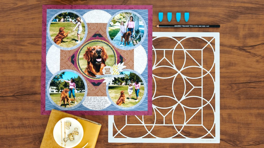 Encompass Every Day Moments With This Circle Photos Scrapbook Layout