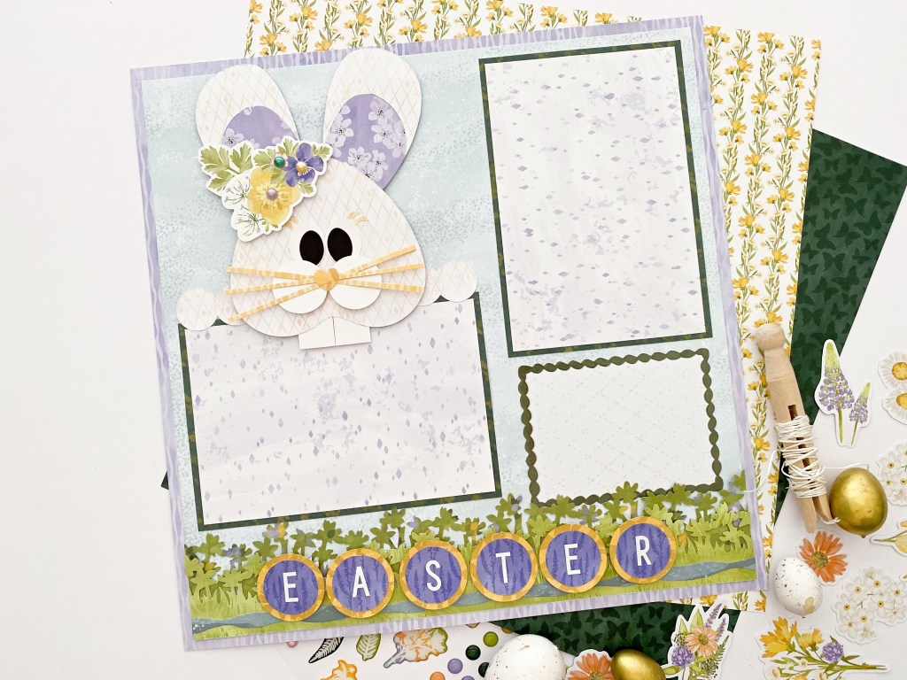 Hop To It With This Easter Bunny Scrapbooking Layout