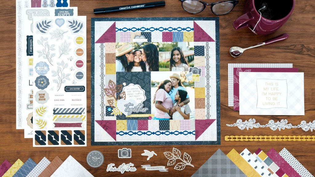 Blessed With The Best: Family Scrapbook Layout